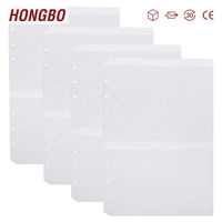 FB TK Best Seller Pochettes pour cartes PVC format A5 avec 4 emplacements pour classeurs, albums photo, couvertures d'agendas, produits de classement à 6 trous