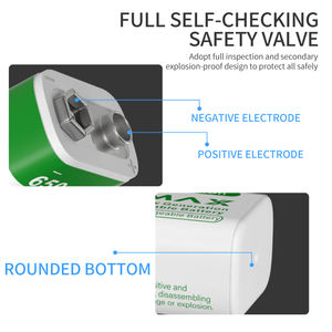 Литий-ионный аккумулятор PUJIMAX для электрогитары, 2 шт., 650 мАч, 9 В, рация, металлодетектор, массажер, игрушка, пульт дистанционного управления - Product Image 2