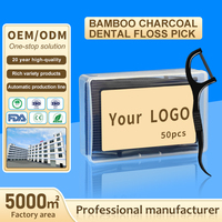 Cure-dents en bambou en vrac écologique réutilisable pour le nettoyage des dents