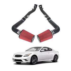 Kit d'Admission d'Air Froid Performance 2.5'' à Montage Frontal pour Nissan 370Z Infiniti G37 G25 Q40 <span class=keywords><strong>Q50</strong></span> Q60 VQ25HR VQ35HR VQ37VHR V6 - Product Image 1