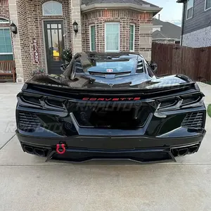 Cubierta de Luz Trasera para Chevrolet Corvette C8 Stingray Z51 Z06 2020-2023, Protector de Faro Ahumado Negro 2021 2022 - Product Image 4