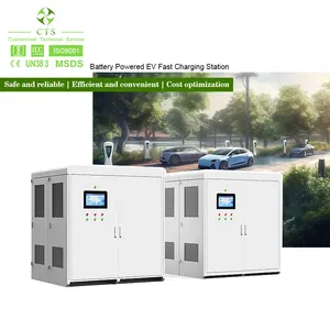 EV caricabatteria per auto stazione di ricarica per veicoli elettrici CTS cabinet BESS sistema di accumulo di energia a batteria solare per industriale 200kwh