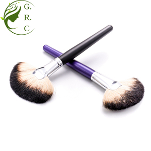 Luxus Kosmetikerin Big Face <span class=keywords><strong>Arit</strong></span> Make-up Farbe Puder Rouge Kontur Kabuki Pinsel Pinceau Masque Visage Große Teklon Fan Pinsel - Product Image 4