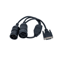 Cable de Servicio Divisor en Y de 15 Pines (6 Pines + 9 Pines) para Diagnóstico de Camiones ET-3 ET-III