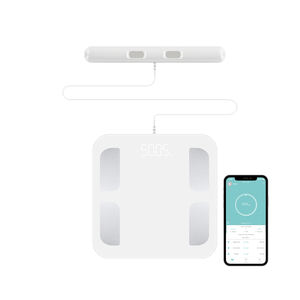 Analyseur intelligent mesure pied à main APP connect <span class=keywords><strong>Balance</strong></span> intelligente <span class=keywords><strong>rechargeable</strong></span> Haute précision 8 capteurs <span class=keywords><strong>Balance</strong></span> numérique USB pour la graisse corporelle - Product Image 2