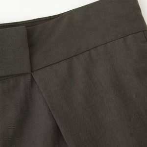 ZATRHMBM primavera e autunno <span class=keywords><strong>abbigliamento</strong></span> <span class=keywords><strong>donna</strong></span> 2025 nuova moda pieghettata pantaloni larghi a pieghe <span class=keywords><strong>retrò</strong></span> Casual da <span class=keywords><strong>donna</strong></span> - Product Image 4