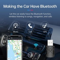 Adaptador de Audio Inalámbrico 5 en 1 USB Bluetooth 5.4, Receptor Transmisor, Tarjeta de Sonido, Entrada Auxiliar de 3.5mm, Música para TV, Computadora, Altavoz de Coche, PC