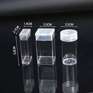 Diamond <b>Painting</b> Tools Small Round Bottle Diamond Storage Box DIY Storage Box Acrylic square Box Kit - Product Image 5
