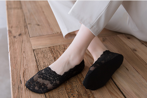 <span class=keywords><strong>ถุงเท้า</strong></span>ผ้าลูกไม้สำหรับผู้หญิงแบบบางระบายอากาศได้ถุงเท้าซิลิโคนกันลื่นมองไม่เห็นสำหรับฤดูร้อน - Product Image 2