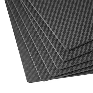 Feuille de <span class=keywords><strong>fibre</strong></span> de carbone 3K sergé hyperplanaire de nouvelle génération avec stratifiés sans vide pour châssis de drone - Product Image 1