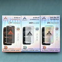 Protection d'écran en verre trempé 3D sans bordure HD transparente noire pour iPhone 17 Pro Max, compatible avec iPhone 18 Pro Max, 18 Pro, 17, 16, 15