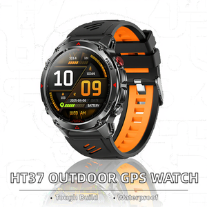 Jam Tangan Pintar GPS Outdoor HT37 2025, Pelacak Kebugaran, Pelacak Tidur, Casing Baja, Tali Silikon, Daya Tahan Baterai 4 Hari, 3 ATM - Product Image 2
