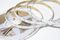 Bande lumineuse LED COB flexible, sans points, RGB RGBW, DC 12V, 768 LED/m, largeur 8 mm, découpable