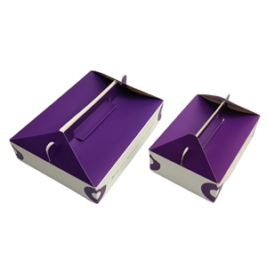 Hộp đóng gói tùy chỉnh giấy mới thời trang và lạ mắt có thể gập lại với tay cầm, được sử dụng để gấp Cookie trong chiếc bánh ngọt ES - Product Image 5