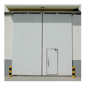 <span class=keywords><strong>Porte</strong></span> coulissante à deux panneaux en acier robuste et isolée, nouvelle en 2025, finition pour entrepôt, <span class=keywords><strong>garage</strong></span>, passage piétonnier - Product Image 4