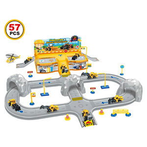 Voiture de police en plastique pour enfants kit de jouets de <span class=keywords><strong>parking</strong></span> d'ingénierie de lutte contre l'incendie jouets de piste pour enfants jouets de voiture pour garçon vente en gros - Product Image 2