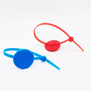 GETSMART ป้ายพัสดุ <span class=keywords><strong>RFID</strong></span> พลาสติกขนาดใหญ่สำหรับสเกตขนาดเล็ก, ป้ายแบบล็อกด้วยตัวเองมีสายรัดทำจากไนลอนเขียนได้ - Product Image 6
