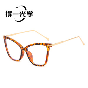 แว่นตาทรงแคทอาย กรองแสงสีฟ้า สำหรับผู้หญิง กรอบใหญ่ เลนส์อะซี - Product Image 1