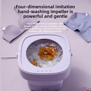 Daewoo Foldable Top Loading <b>Mini</b> Washing Machine for Underwear and Socks Cleaning with Three-Time Delay - Product Image 5