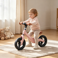 Vélo d'équilibre pour enfants en gros, 8 pouces, 1-3 ans, vélo à pousser pour bébé sans pédale, cadre en nylon léger, OEM ODM