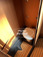 Bateau pneumatique semi-rigide de luxe Hedia de 35 pieds avec coque en aluminium de luxe, cabine et toilettes