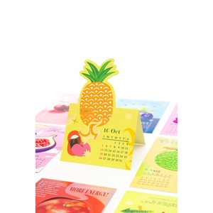 Tarjetas de Felicitación Personalizadas de Papel de 300 g/m², Impresión 4C+4C, Mini Calendario, para Regalos y Papelería - Product Image 1