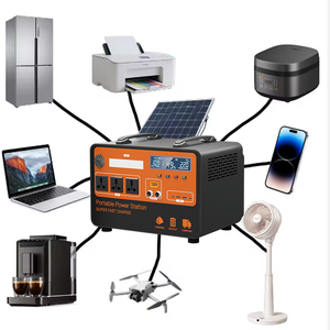 Portable Station Outdoor Big Size 200w 300w 400w 500w Solar Flashlight Jump <b>Camping</b> Wireless Charging - Product Image 1