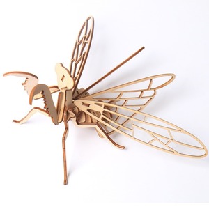 Bức tượng nhỏ côn trùng <span class=keywords><strong>3D</strong></span> gỗ bướm chuồn chuồn bọ rùa Đồ trang trí côn trùng Câu Đố động vật Bộ Xương lắp ráp mô hình kệ sách trang trí - Product Image 3
