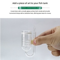 Diffuseur de CO2 transparent en verre à trois étages pour aquarium