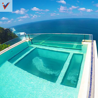 Direkt vom Hersteller Hochwertiger Transparenter Kunststoff Importierter Außen-Swimmingpool Rissbeständig 10 Jahre Garantie 500L Fassungsvermögen
