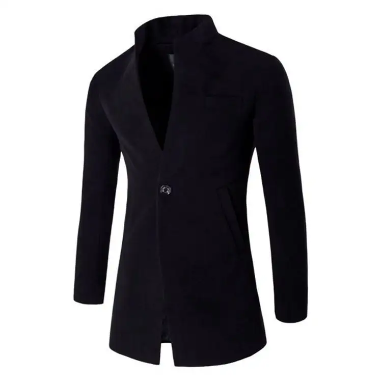 Thicken Suit Black Prince Rompevientos para hombres Men Coat Suits Jacket Long Coats Mens Plus Size men's coats