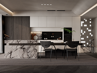 Porte classique double face en bois acrylique sur mesure, ensemble d'armoires de cuisine pour maison préfabriquée