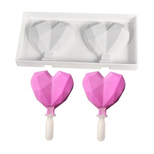 Vente directe d'usine de moules à glace en silicone DIY : moules à glaces à quatre cavités, moules à glaces à trois cavités avec couvercles. - Product Image 2
