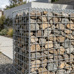 Mur de gabions pour aménagement paysager <span class=keywords><strong>en</strong></span> spirales hélicoïdales connectées <span class=keywords><strong>en</strong></span> treillis métallique galvanisé après soudage, conforme aux normes européennes - Product Image 1