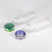 Bouteilles en plastique PET transparentes sans BPA de 120 cc et 150 cc, contenants d'emballage pour pilules, bouteilles avec bouchons à vis en acrylique résistants aux enfants