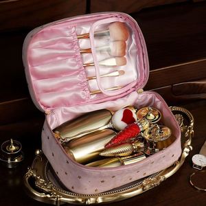 Nueva Bolsa de Cosméticos de Terciopelo con Cierre de Estrella para Mujer, Bolsa de Maquillaje Multiusos de Gran Capacidad para Guardar Joyas, Herramientas de Manicura - Product Image 4
