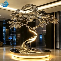 Conception et personnalisation gratuites de statues et sculptures modernes en acier inoxydable pour la décoration intérieure