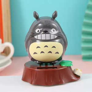 Sáng Tạo Nhật Bản Phong Cách PVC Hành Động Con Số Phim Hoạt Hình Đồ Chơi Năng Lượng Mặt Trời Lắc Đầu Xe Trang Trí Với Không Có Khuôn Mặt Totoro Phim Hoạt Hình Quà Tặng - Product Image 4