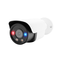 H.265 6MP YCX VCA AI Cámara DE SEGURIDAD Luz dual Alarma roja y azul Audio bidireccional POE IP Bullet Cámara Luces Sirena Altavoz SD