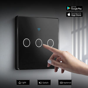 Interrupteur tactile intelligent Wifi Uoulyn EU 10A 3 gang 86*86mm Ehouse pour la <span class=keywords><strong>maison</strong></span>, prend en charge les connexions Wifi et Bluetooth - Product Image 2