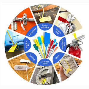 Sellos de Seguridad de Plástico de 30cm, 40cm y 50cm para Zapatos, Bolsas, <span class=keywords><strong>Ropa</strong></span>, etc., Sellos de Tira de Plástico - Product Image 2