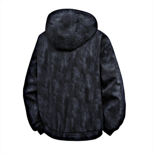 Chaqueta de talla grande personalizada con logo, estilo Hong Kong, para hombre, con capucha, teñido degradado, holgada, estilo informal, nueva colección primavera-otoño 2025 - Product Image 2