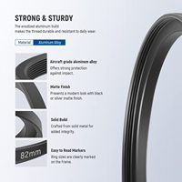 Kit d'adaptateurs de filtre pour objectif photo en alliage d'aluminium, 7 pièces, avec anneaux rehausseurs de 49-52 mm à 72-77 mm