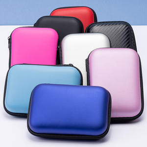 Рекламный подарок, чехол для хранения с логотипом на заказ, сумка, Жесткий Чехол, квадратный чехол из ЭВА на молнии для наушников и наушников - Product Image 2