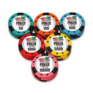 Juego de Fichas de Póker de Arcilla Casinokart de 40 mm y 14 g, 300/500 Piezas de Alta Calidad sin Tapete de Póker para Juego Profesional - Product Image 1
