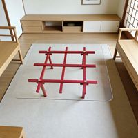 Table basse en verre trempé et fer forgé, idéale pour les petits espaces et les réceptions, table basse artistique en verre