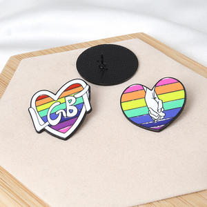 Épingles de plaque Arc-en-ciel de la Fête de la Gayauté <span class=keywords><strong>LGBT</strong></span>, Drapeau progressif, Plaqué argent, Objet de collection pour vêtements, sac à dos, chapeau, cadeaux - Product Image 6