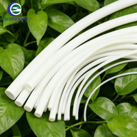 Tube flexible en PTFE blanc laiteux, résistant aux hautes températures et à la corrosion, tuyau lisse réduisant la chute de pression, antiadhésif, facile à nettoyer