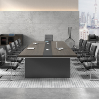 Table de conférence de bureau moderne en bois, conviviale, démontable, convertible, extensible, pour usage commercial