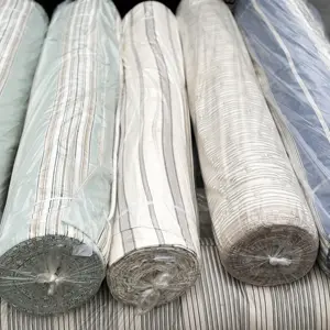 Stocklot Jacquard Designed Blackout Curtain Fabric Roll Dyed Pattern Home Textile in Stock